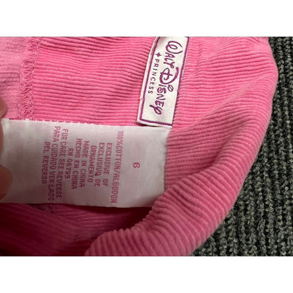 Walt Disney Vintage Pink Princess Corduroy Button-Up Jacket Casual Outerwear - Picture 6 of 8